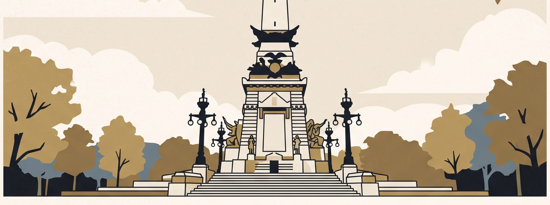 Indianapolis, Indiana, vintage travel poster